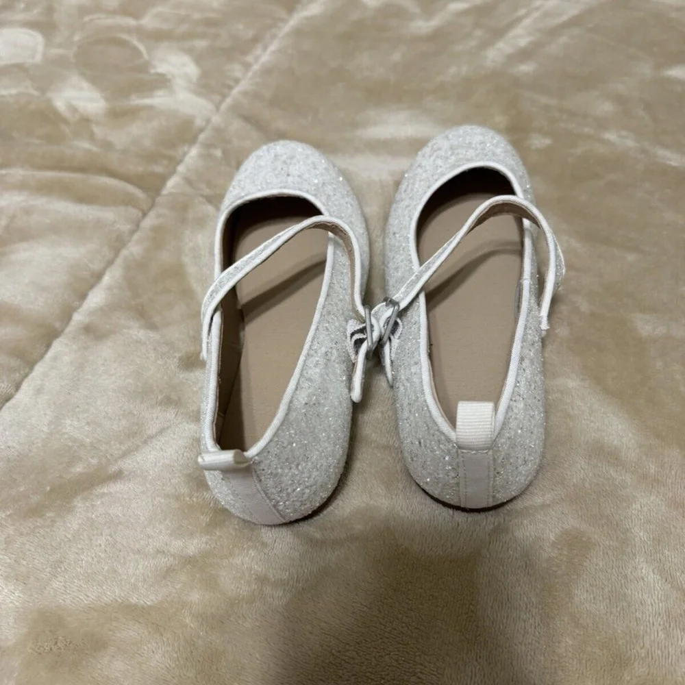 Gap Kid's Size 4 Closed Toe Mary Jane Flats w/Glitter - EUC